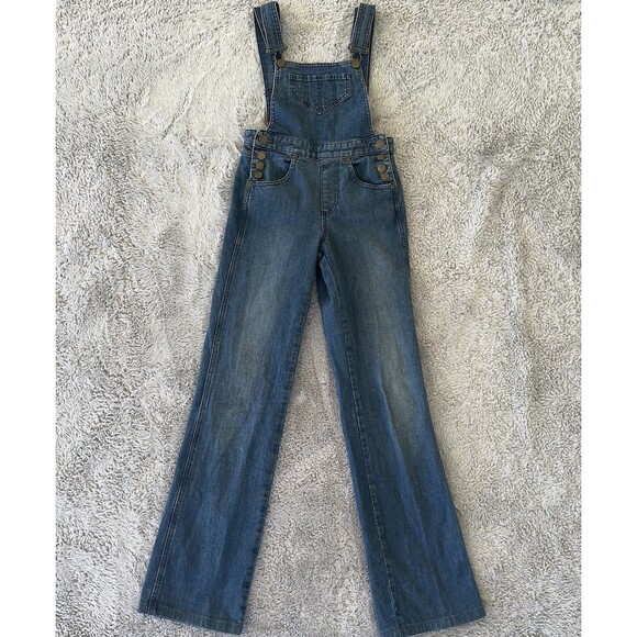 Marc By Marc Jacobs Women Blue Denim Overalls Jeans Jumpsuit Size 0 Y2K Vintage - Picture 2 of 11
